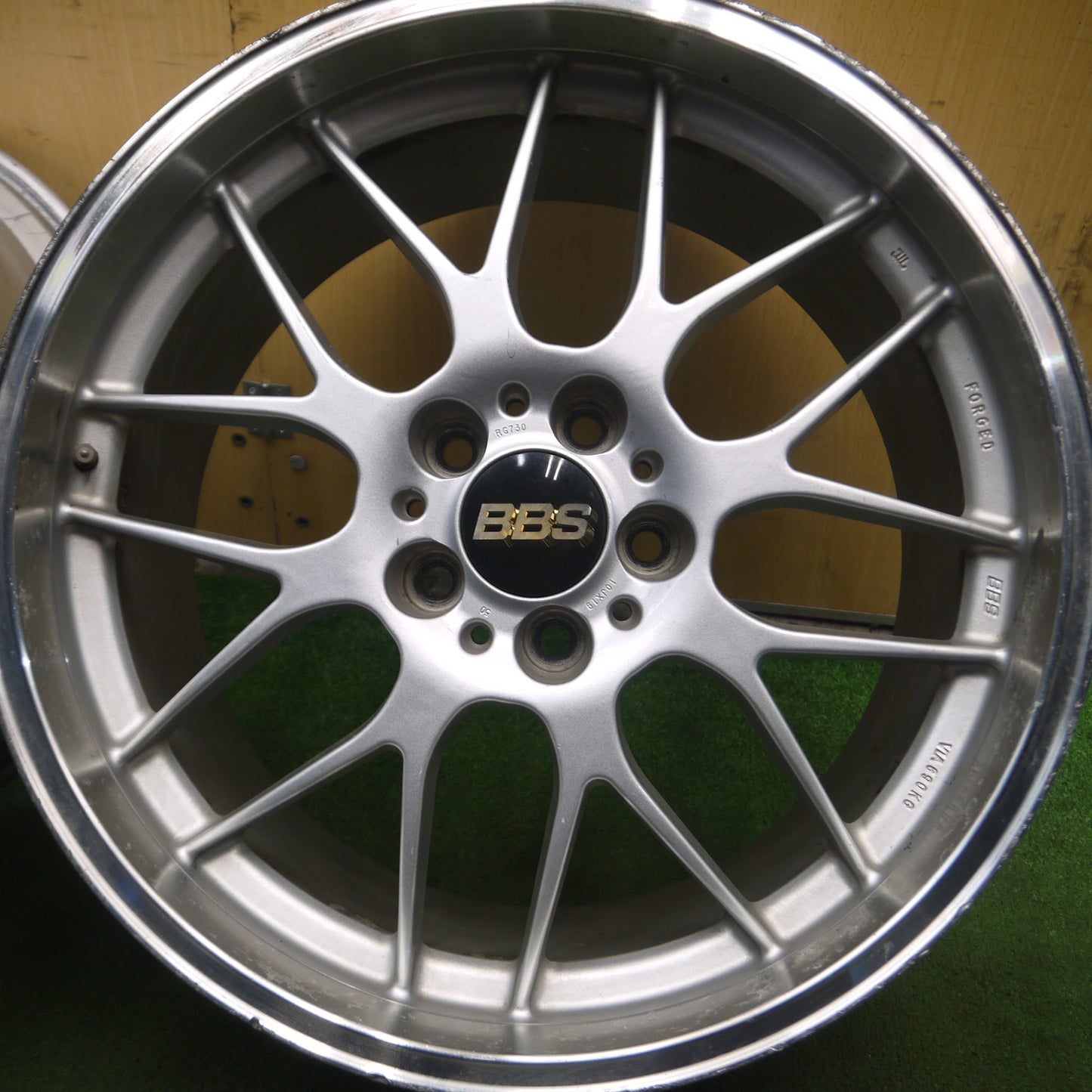 [送料無料]4本価格★BBS RG730 / RG727 鍛造 ホイール 19インチ 19×8.5J 19×10J PCD114.3/5H★3101303Hホ