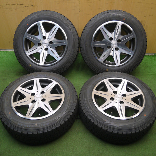 [送料無料]バリ溝！9.5分以上★スタッドレス 165/70R14 ダンロップ ウインターマックス WM01 Prospeed MANARAY SPORT 14インチ PCD100/4H★3072606Hス