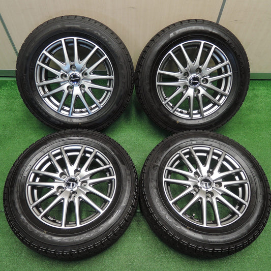 [送料無料]超バリ溝！キレイ！ほぼ10分★スタッドレス 195/65R15 グッドイヤー アイスナビ ZEA2 Exceeder エクシーダー 15インチ PCD114.3/5H★3090901NJス