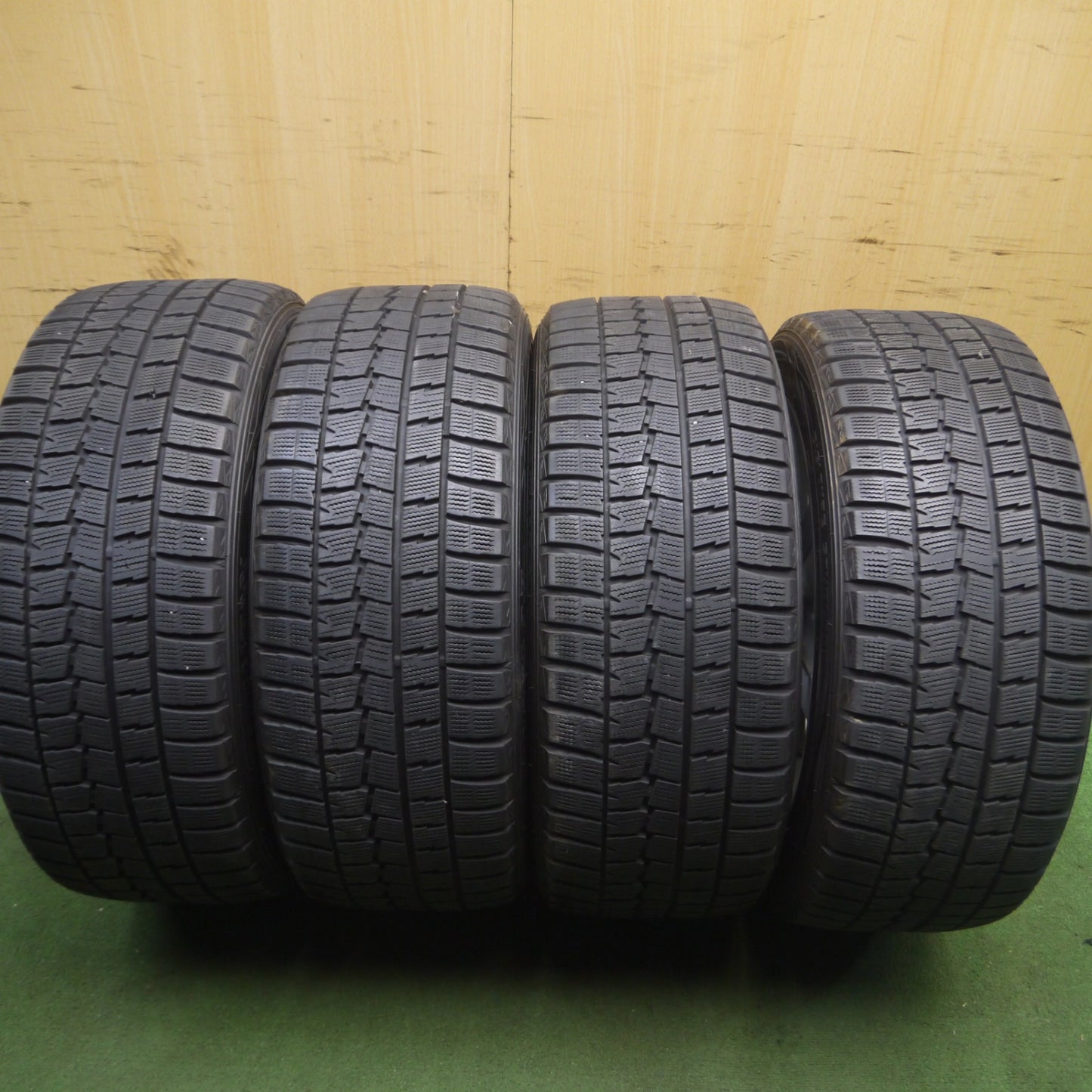 *送料無料* バリ溝！9分★ベンツ Sクラス W221 純正 245/45R18 スタッドレス ダンロップ ウインターマックス WM01 PCD112/5H★4030411Hス