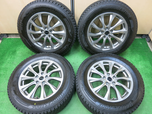 [送料無料]超バリ溝！19年！キレイ！ほぼ10分★スタッドレス 225/65R17 ブリヂストン ブリザック DM-V3 BALMINUM バルミナ 17インチ PCD114.3/5H★3022806ヒス