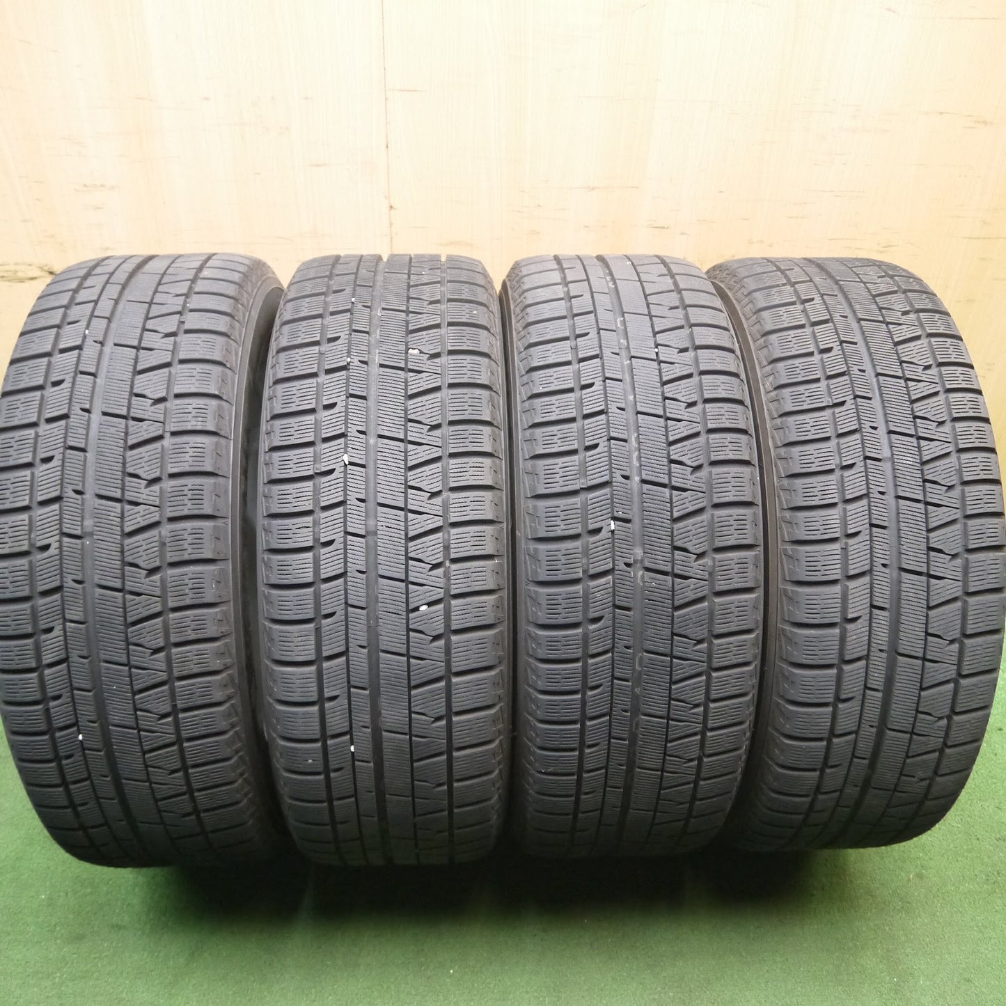 [送料無料]バリ溝！19年！キレイ！9.5分★スタッドレス 225/55R17 ヨコハマ アイスガード iG50 プラス 社外 アルミ ホイール 17インチ PCD114.3/5H★3070309Hス