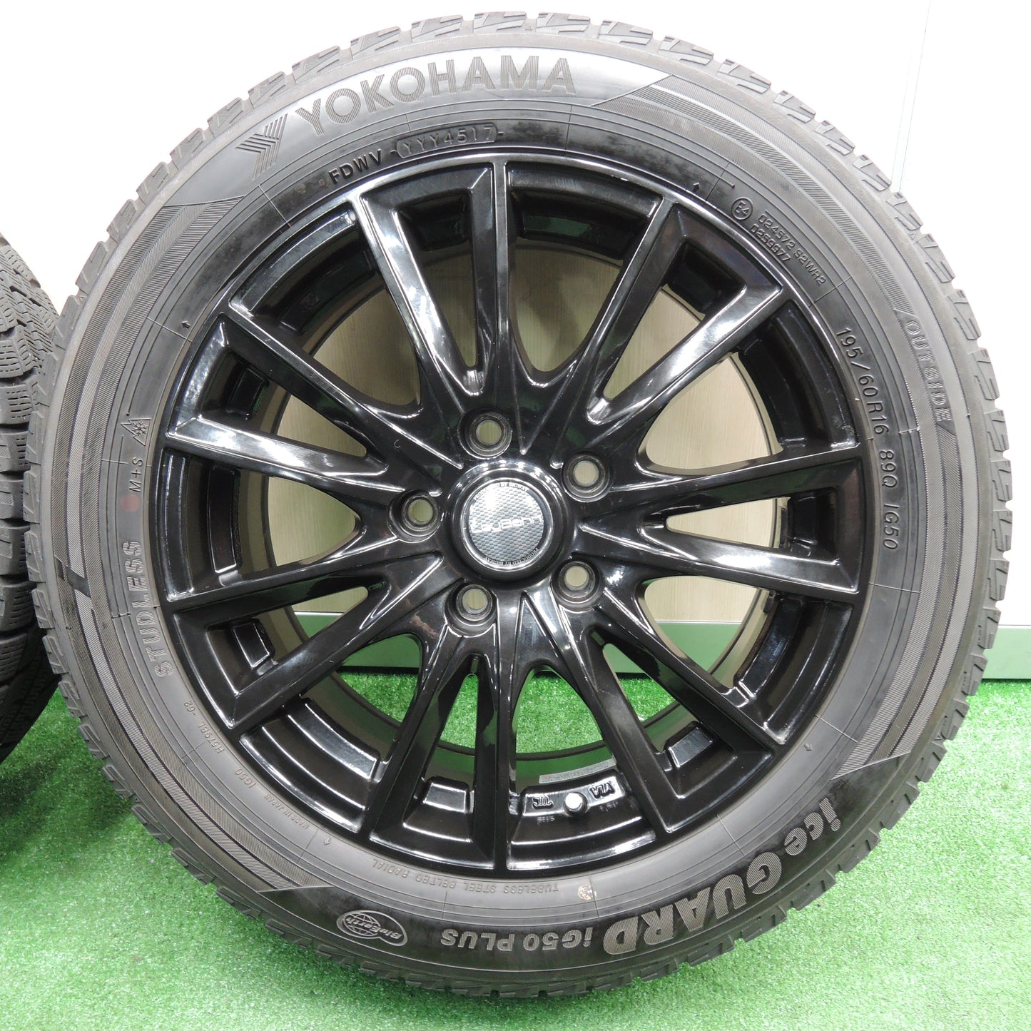 *送料無料*バリ溝！キレイ！8.5分★スタッドレス 195/60R16 ヨコハマ アイスガード iG50 プラス LeyBahn 16インチ PCD114.3/5H★3120103NJス