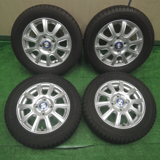 [送料無料]バリ溝！キレイ！9.5分以上★スタッドレス 155/65R13 トーヨー ガリット G5 JENEIGE 社外 アルミ 13インチ PCD100/4H★3083001SYス