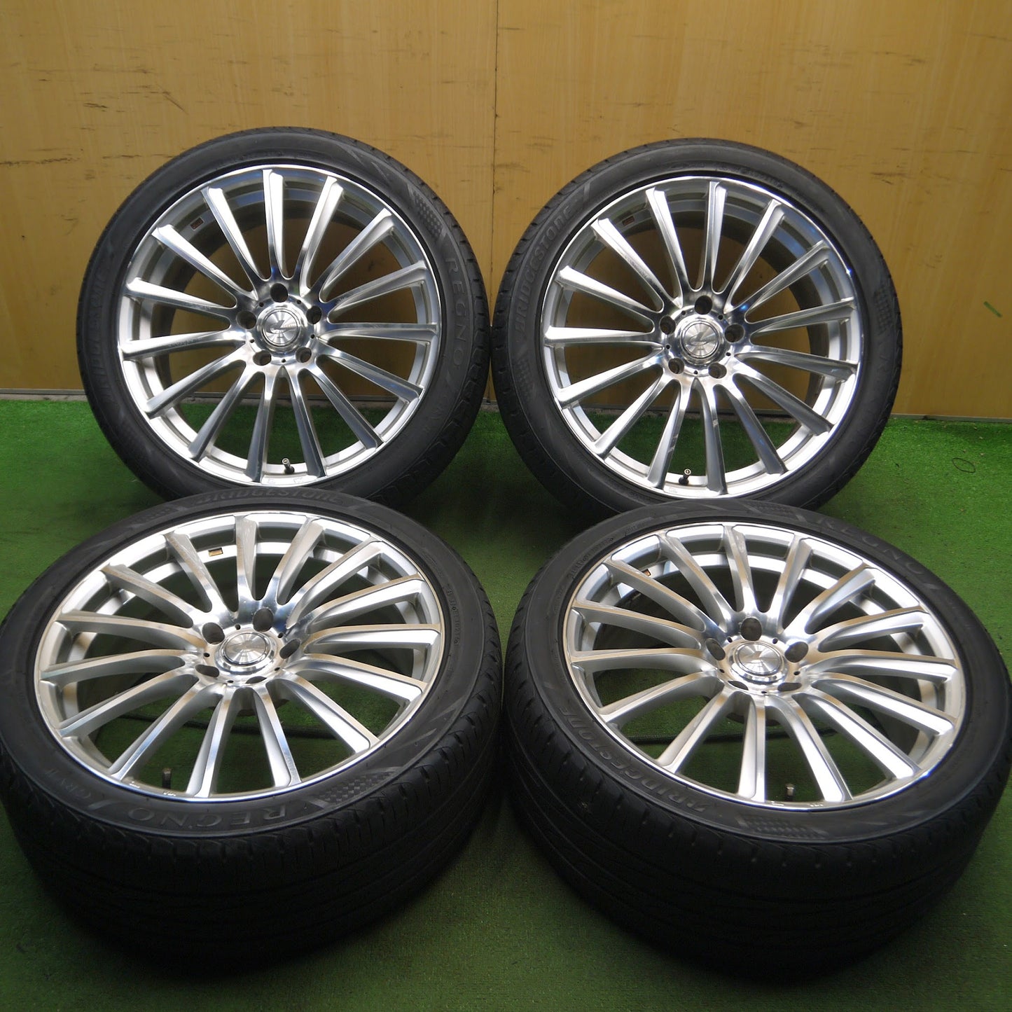 [送料無料]4本価格★LEONIS FW weds 245/40R19 ブリヂストン レグノ GRVⅡ レオニス ウェッズ 19インチ PCD114.3/5H★3102306Hノ