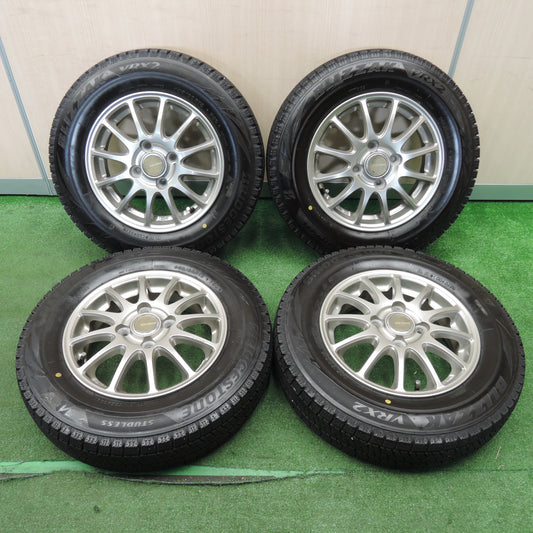 *送料無料*バリ溝！22年！キレイ！ほぼ10分★スタッドレス 145/80R13 ブリヂストン ブリザック VRX2 ECO FORME エコフォルム 13インチ PCD100/4H★4011507NJス