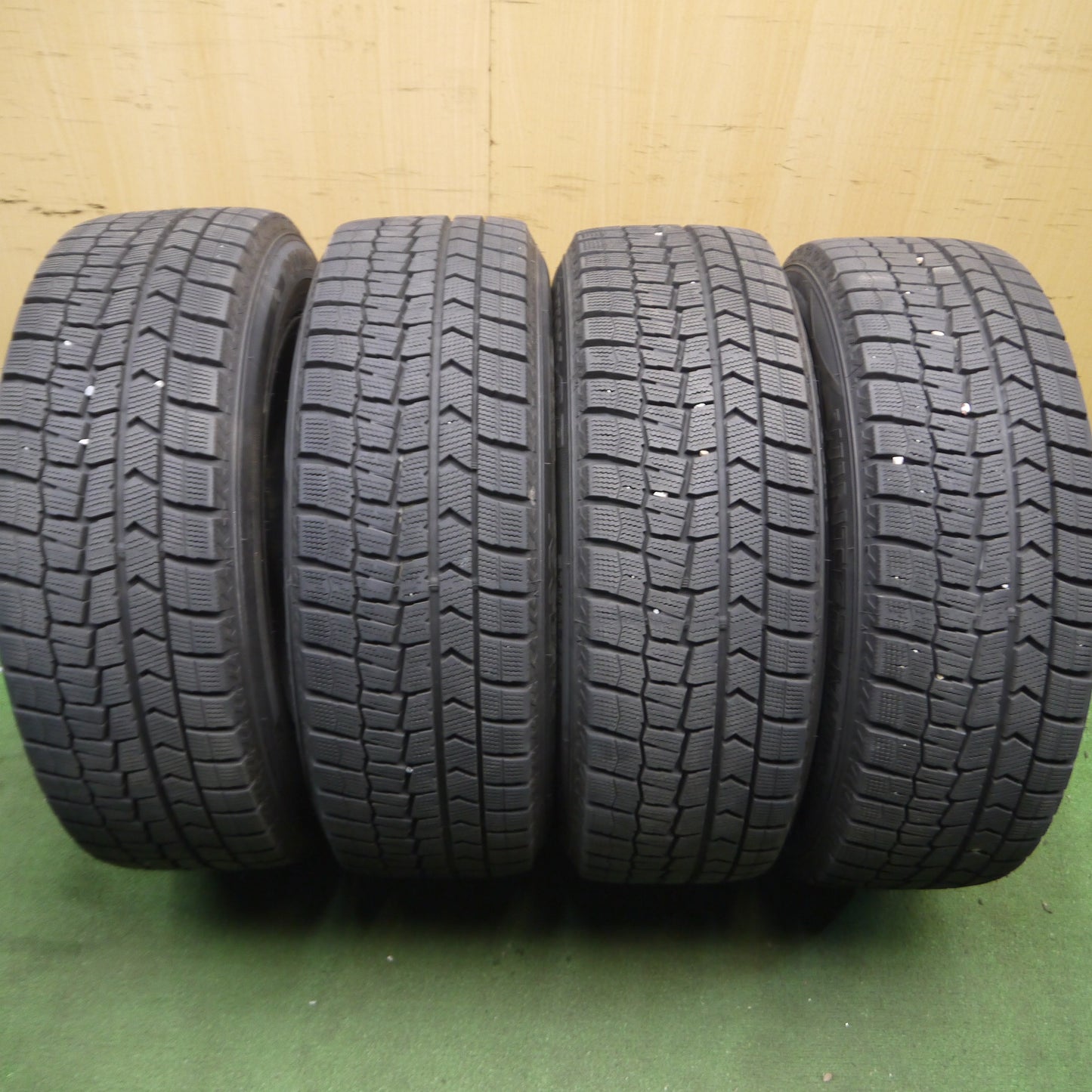 *送料無料*バリ溝！21年！綺麗！9.5分★ミニ 等 205/60R16 スタッドレス ダンロップ ウインターマックス WM02 Eurodesign ユーロデザイン PCD120/5H★3101802Hス