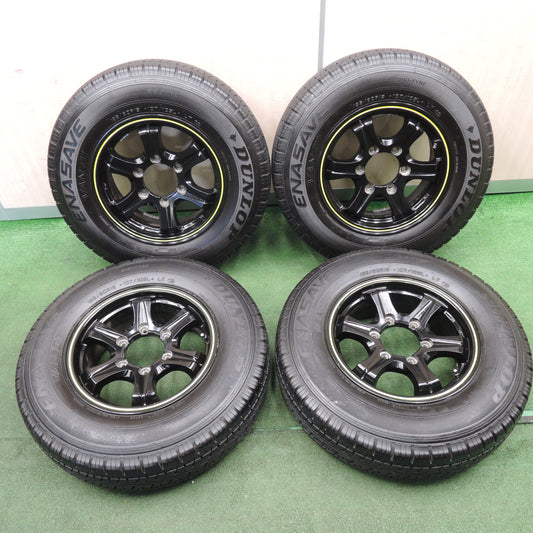 *送料無料*バリ溝！21年！9.5分★ハイエース 等 KEELER 195/80R15 107/105L ダンロップ エナセーブ VAN01 KEELER キーラー 15インチ PCD139.7/6H★4011903NJノ