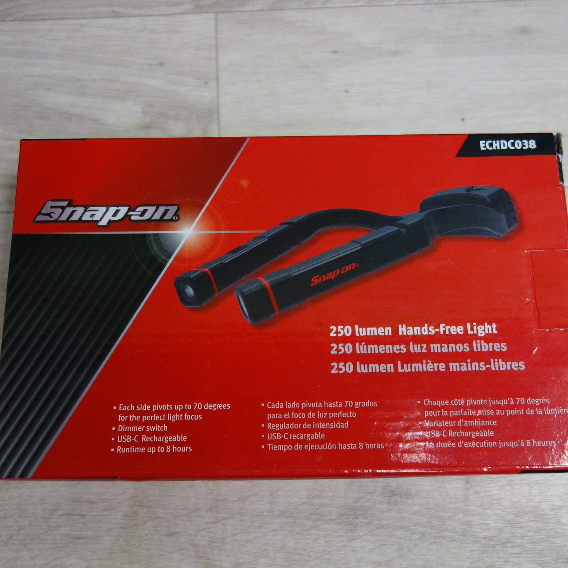 *送料無料*美品☆Snap-on スナップオン ハンズフリーネックライト ECHDC038 ブラック 黒☆