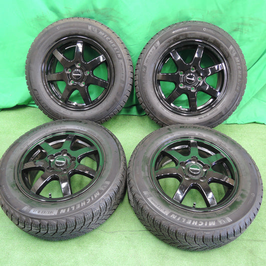 *送料無料*超バリ溝！21年！ほぼ10分★スタッドレス 195/65R15 ミシュラン X-ICE SNOW Humanline ヒューマンライン 15インチ PCD114.3/5H★3101502HDス