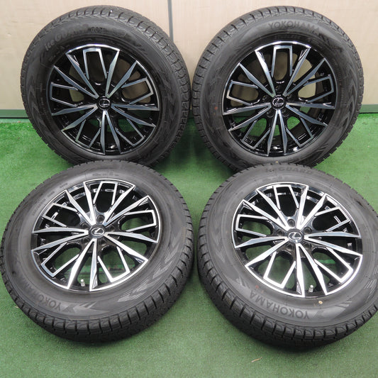 *送料無料*センサー付！バリ溝！21年！綺麗！9.5分★レクサス等 Lehrmeister 235/65R18 スタッドレス ヨコハマ アイスガード G075 レアマイスター PCD114.3/5H★3122908HAス