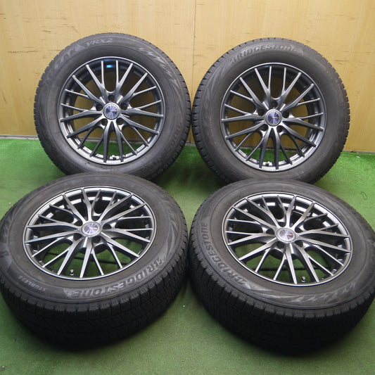 *送料無料*バリ溝！キレイ！9.5分★スタッドレス 225/60R17 ブリヂストン ブリザック VRX2 ravrion RM01 ラブリオン 17インチ PCD114.3/5H★3120802Hス