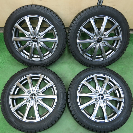 *送料無料*バリ溝！20年！9.5分以上★スタッドレス 165/60R15 ダンロップ ウインターマックス WM02 EuroSpeed マナレイ 15インチ PCD100/4H★3102505イス