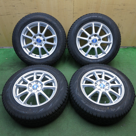 *送料無料* 超バリ溝！キレイ！ほぼ10分★スタッドレス 195/65R15 インステート DURATION30 STRANGER ストレンジャー 15インチ PCD114.3/5H★4020911KKス