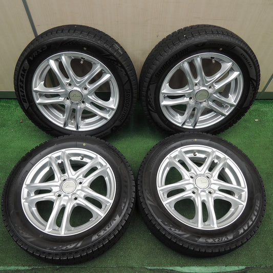 *送料無料*バリ溝！21年！キレイ！9.5分以上★スタッドレス 155/65R14 ブリヂストン ブリザック VRX3 Linz 14インチ PCD100/4H★3122001NJス