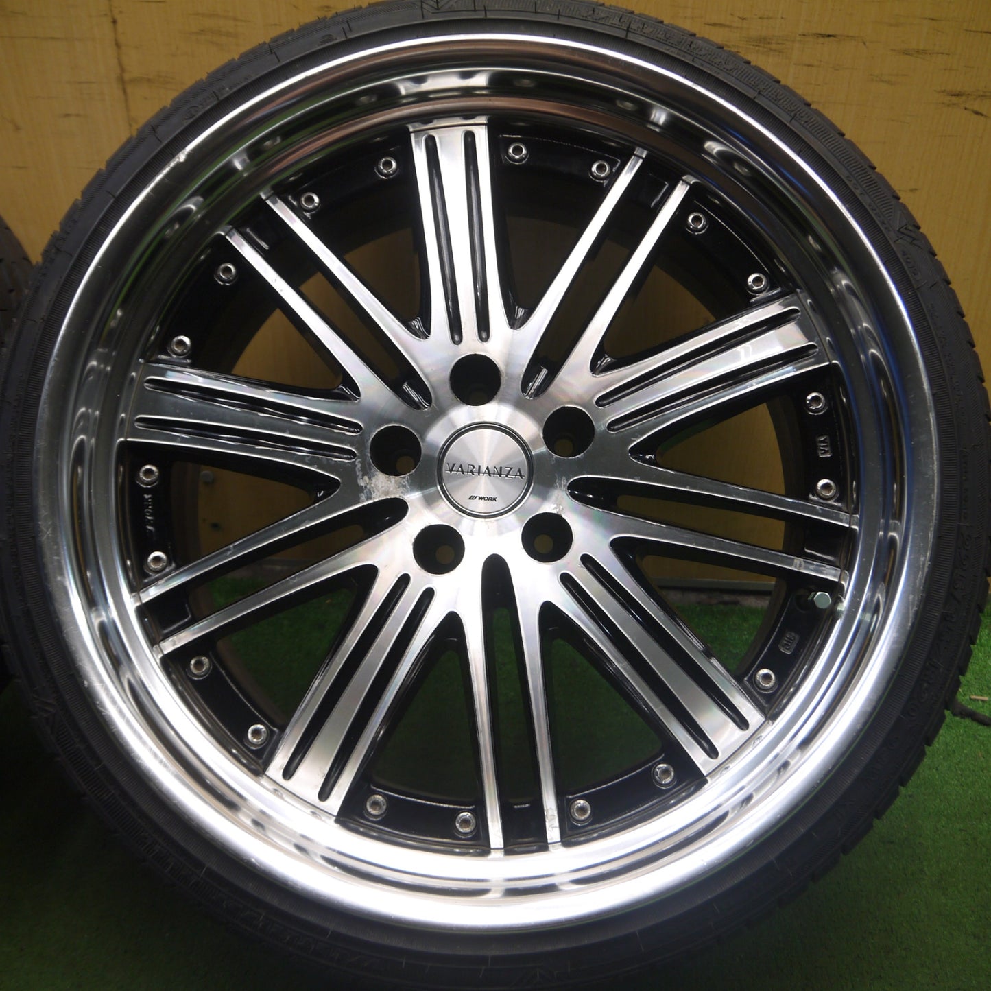 *送料無料* バリ溝！8.5分★WORK VARIANZA VRF-SR 225/35R20 245/35R20 ウィンラン R330 ATR SPORT ワーク ヴァリアンツァ PCD114.3/5H★4030505Hノ