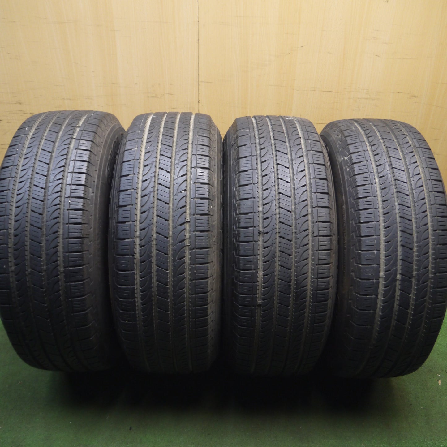 *送料無料*バリ溝！キレイ！9.5分★ランクル 等 MKW MK-46 265/70R16 ヨコハマ ジオランダー H/T G056 16インチ PCD139.7/6H★4011612Hノ