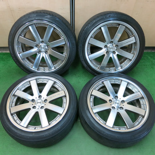 [送料無料]4本価格★MAVERICK 508S SL CURL フランジ 225/45R19 245/40R19 ダンロップ LE MANS LM704 マーベリック 19インチ PCD114.3/5H★3083004ヒノ