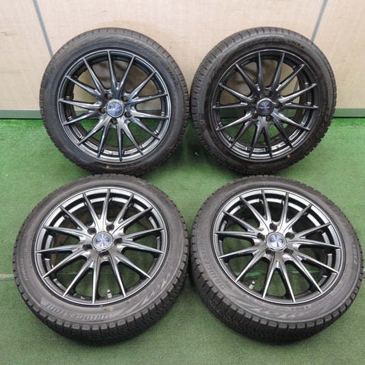 *送料無料* バリ溝！20年！キレイ！9.5分★スタッドレス 225/45R17 ブリヂストン ブリザック VRX2 VELVA SPORTZ ヴェルヴァ PCD114.3/5H★4030101TNス