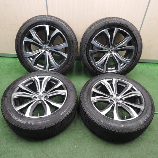 *送料無料*バリ溝！キレイ！9分★レクサス 20系 RX バージョンL 純正 235/55R20 スタッドレス ミシュラン X-ICE XI3 20インチ PCD114.3/5H★3122403NJス