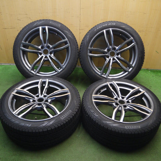 *送料無料*バリ溝！22年！キレイ！9.5分★ベンツ 等 MAK MFF 245/45R19 スタッドレス ピレリ アイスゼロ アシンメトリコ 19インチ PCD112/5H★3120807Hス