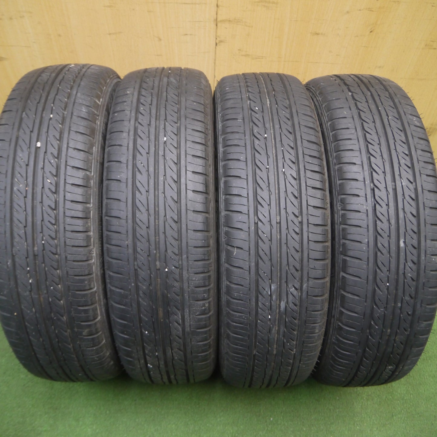 *送料無料* 4本価格！21年★ダイハツ タント ムーヴ 等 純正 155/65R14 グッドイヤー GT-Eco Stage 14インチ PCD100/4H★4022101Hノ