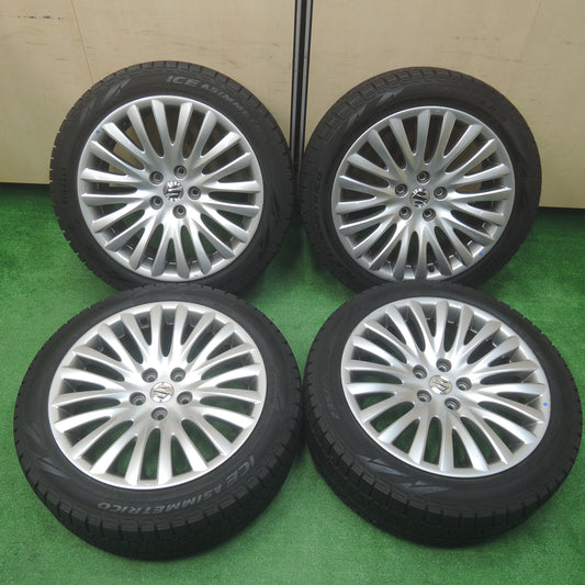 *送料無料*バリ溝！21年！ほぼ10分★スズキ キザシ 純正 235/45R18 スタッドレス ピレリ アイスアシンメトリコ 18インチ PCD114.3/5H★3112001SYス