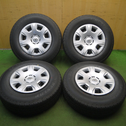 *送料無料* 新車外し！23年★トヨタ 200系 ハイエース 純正 スチール 195/80R15 107/105N ダンロップ SP175N PCD139.7/6H★4022804Hノ