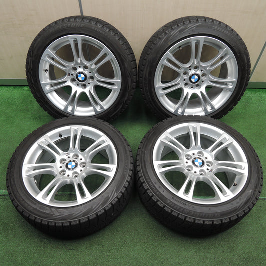 *送料無料*バリ溝！キレイ！9.5分★BMW 5シリーズ F10 F11 Mスポーツ 純正 245/45R18 スタッドレス ブリヂストン REVO GZ 18インチ PCD120/5H★3121206NJス