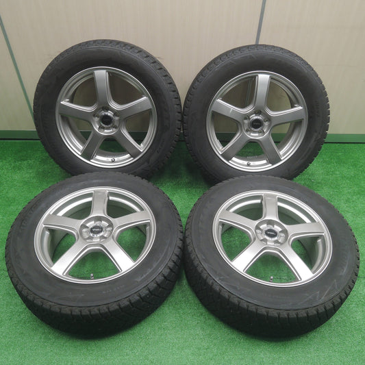 [送料無料]バリ溝！綺麗！8.5分★フォレスター XV等 225/60R17 スタッドレス ブリヂストン ブリザック DM-V2 TOPRUN トップラン 17インチ PCD100/5H★3072005SYス