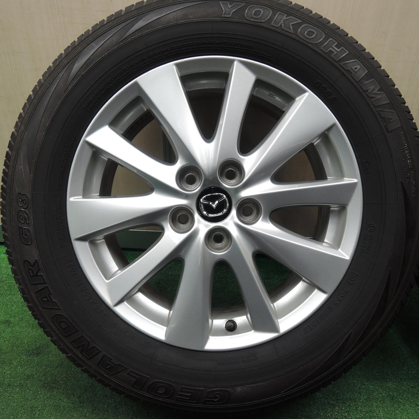 [送料無料]キレイ★マツダ CX-5 純正 225/65R17 ヨコハマ ジオランダー G98 17インチ PCD114.3/5H CX5★3110406TNノ