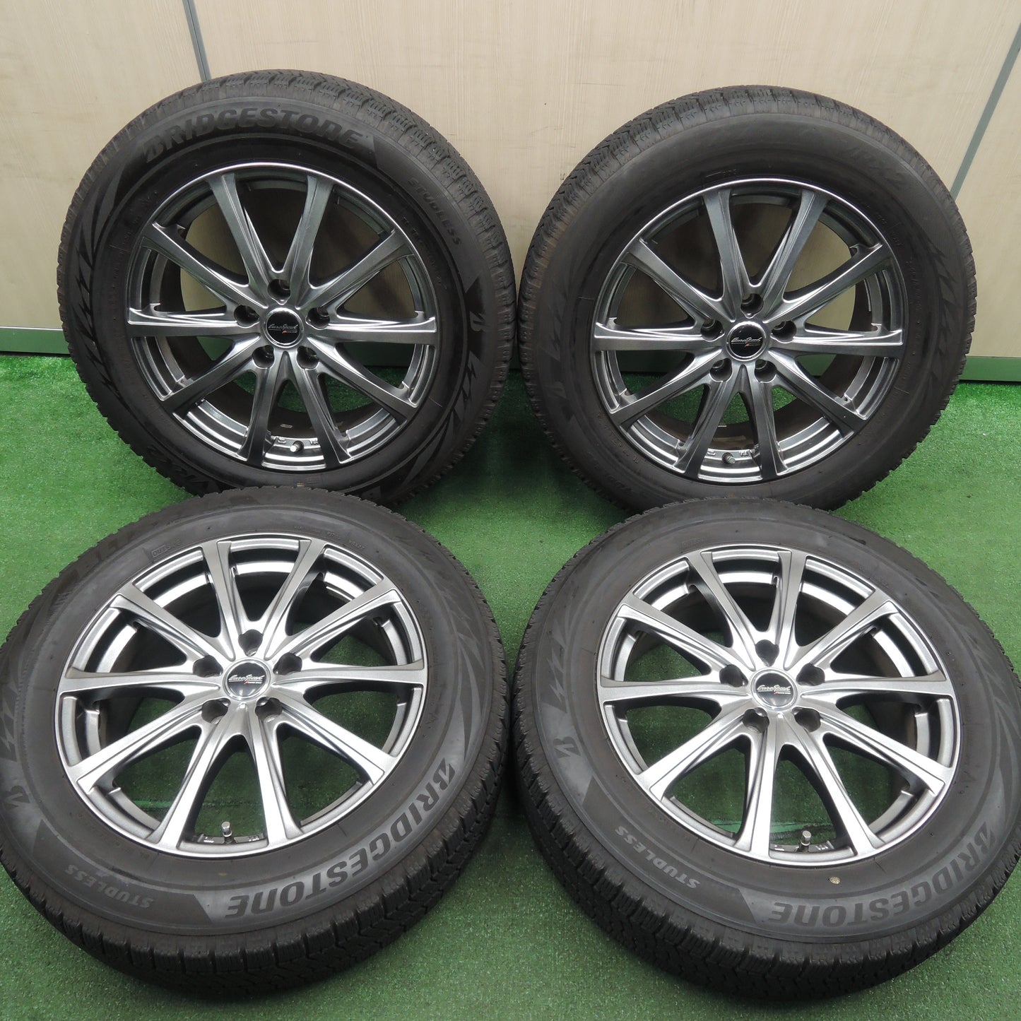 *送料無料*キレイ！19年★スタッドレス 215/60R17 ブリヂストン ブリザック VRX2 EuroSpeed MANARAY SPORT 17インチ PCD114.3/5H★3120910HAス