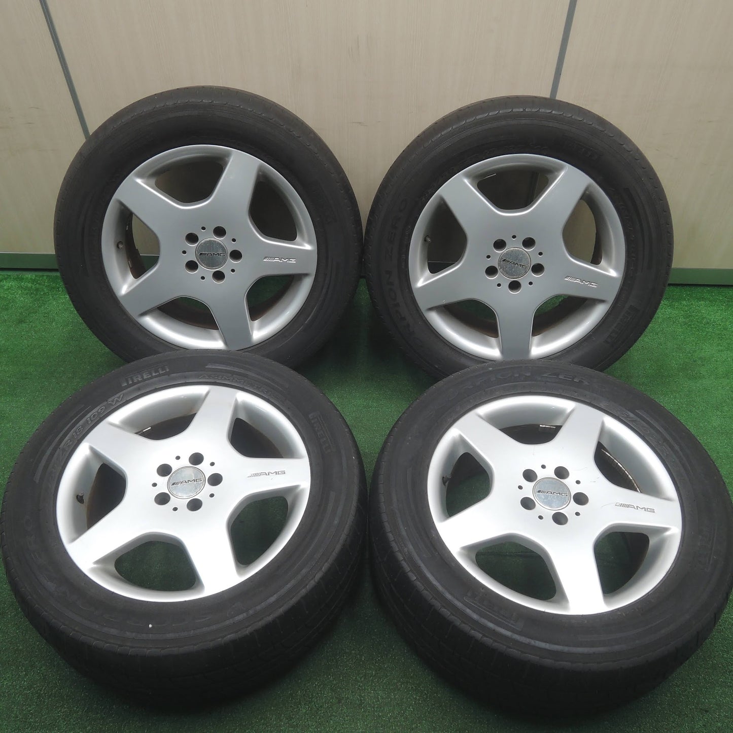 [送料無料]4本価格★ベンツ W163 MLクラス ML55 AMG 純正 285/50R18 ピレリ スコーピオン ゼロ 18インチ PCD112/5H★3102403SYノ