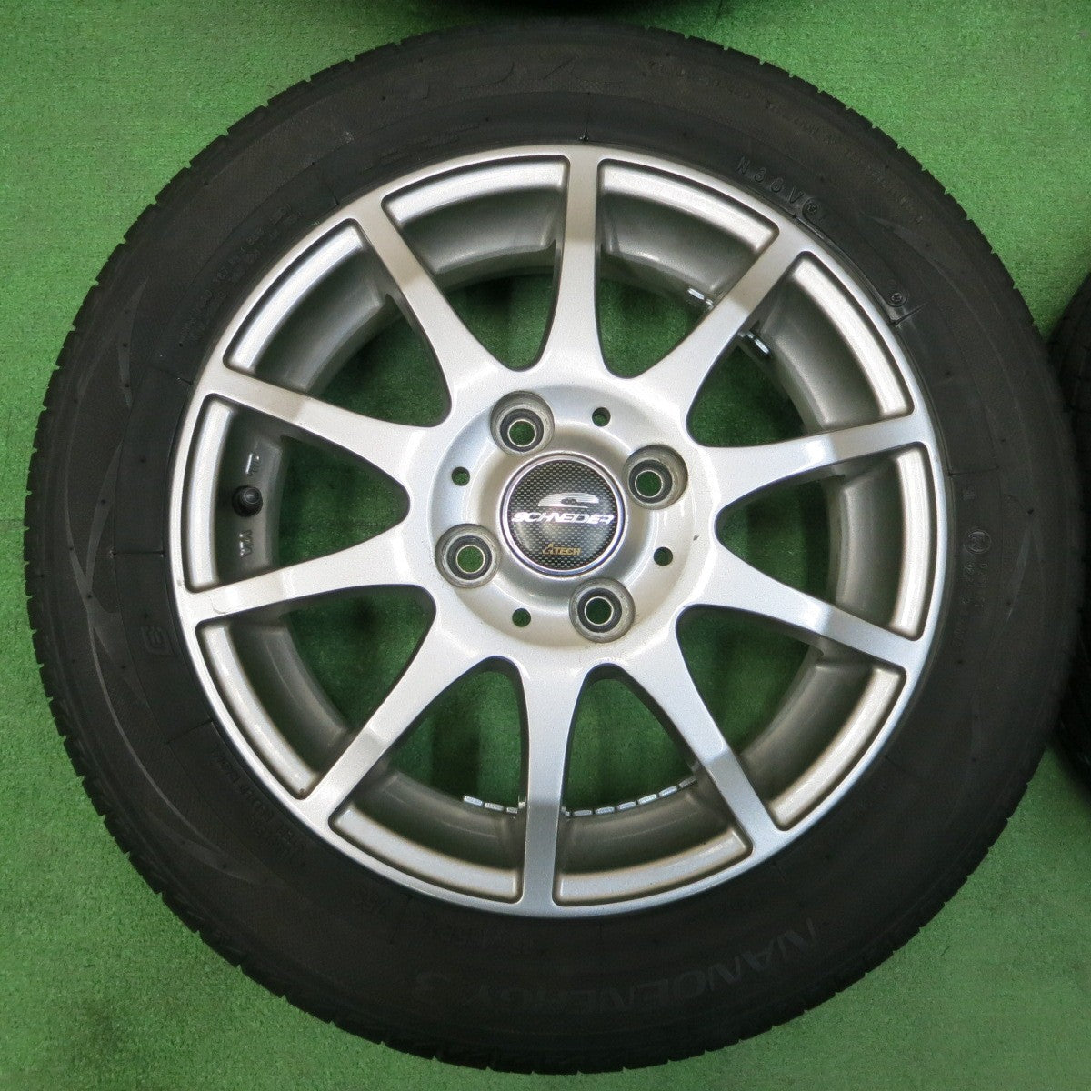 *送料無料* 4本価格★155/65R14 トーヨー ナノエナジー3 SCHNEIDER ATECH シュナイダー 14インチ PCD100/4H★4021607イノ