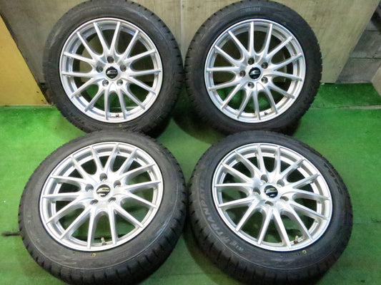 [送料無料]ほぼ未使用！20年★スタッドレス 205/55R17 トーヨー ウインター トランパス MK4α SCHNEIDER MiD シュナイダー 17インチ PCD114.3/5H★3030701Hス