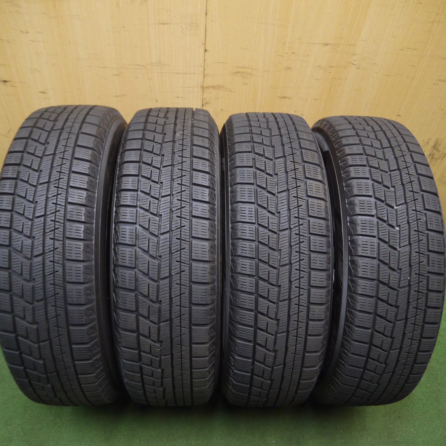 [送料無料]バリ溝！9分★スタッドレス 175/65R15 ヨコハマ アイスガード iG60 スチール ホイール 15インチ PCD100/4H★3091102Hス