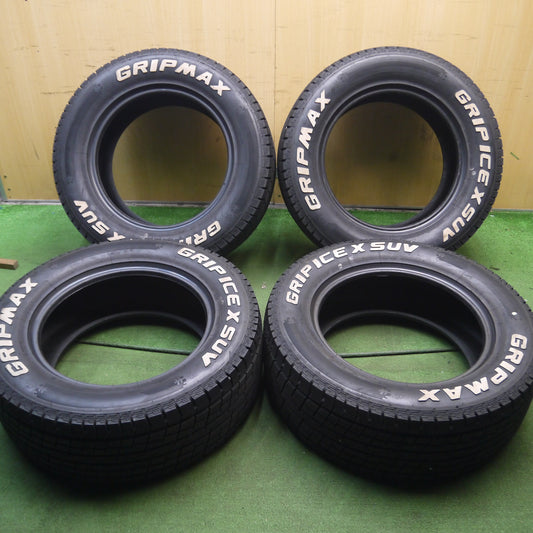 *送料無料*ほぼ未使用！22年★265/60R18 ホワイトレター グリップマックス GRIP ICE X SUV タイヤ 18インチ ランクル パジェロ ゲレンデ等★3121808Hスタ