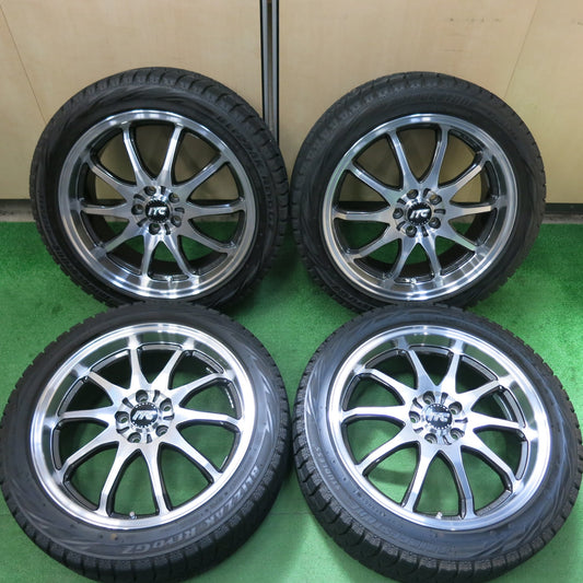 [送料無料]バリ溝！キレイ！8.5分★RAYS SEBRING ITC-ecort 215/45R17 スタッドレス ブリヂストン ブリザック REVO GZ レイズ 17インチ PCD100/5H★3050201ヒス