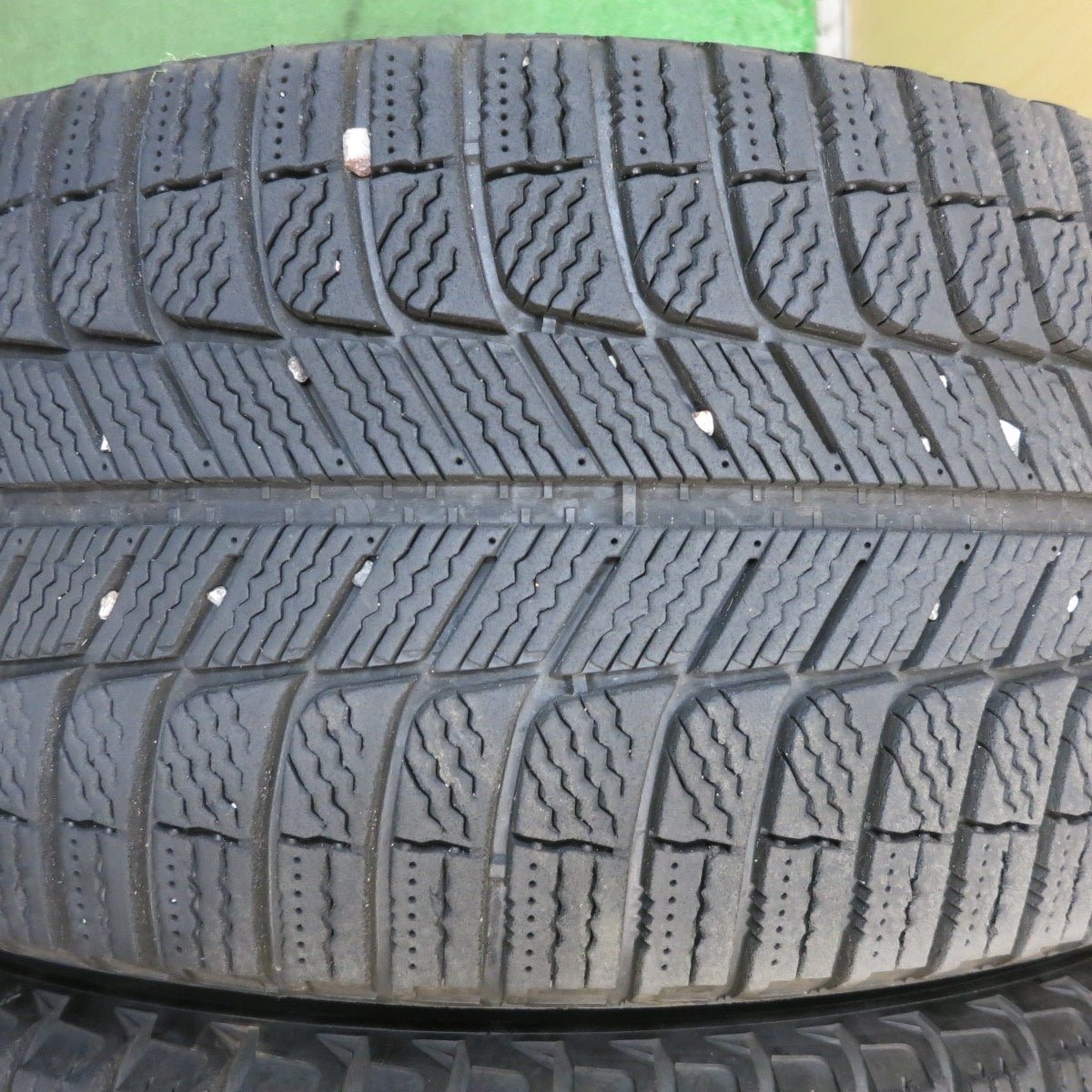 *送料無料* バリ溝！キレイ！8.5分★ジャガー 等 EUROTECH 245/45R18 スタッドレス ミシュラン X-ICE3+ ユーロテック 18インチ PCD108/5H★4020903KKス