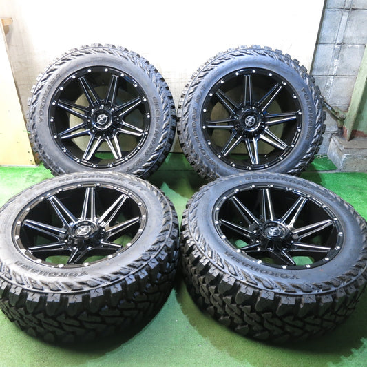 *送料無料* 超バリ溝！21年！綺麗！ほぼ10分★XF OFF-ROAD 295/55R20 ヨコハマ ジオランダー M/T G003 20インチ PCD114.3 127/5H マルチ★4021603クノ