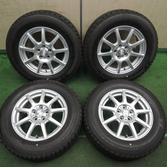 *送料無料* タイヤほぼ未使用！22年！キレイ★プリウス等 195/65R15 スタッドレス ブリヂストン アイスパートナー2 ravrion ラブリオン 15インチ PCD100/5H★4022206HAス