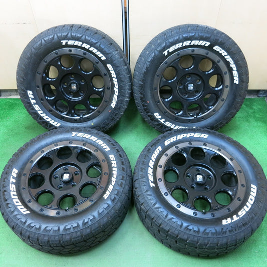 [送料無料]バリ溝！22年！キレイ！9.5分★ジープ 等 XTREME-J XJ03 265/60R18 ホワイトレター モンスタ テレーン エクストリームJ PCD127/5H★3092507ヒノ