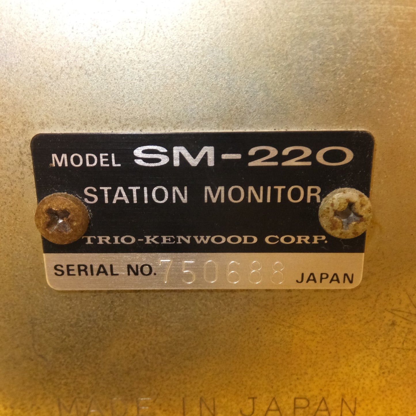 [送料無料] 現状品★ケンウッド TRIO ステーションモニター STATION MONITOR SM-220★