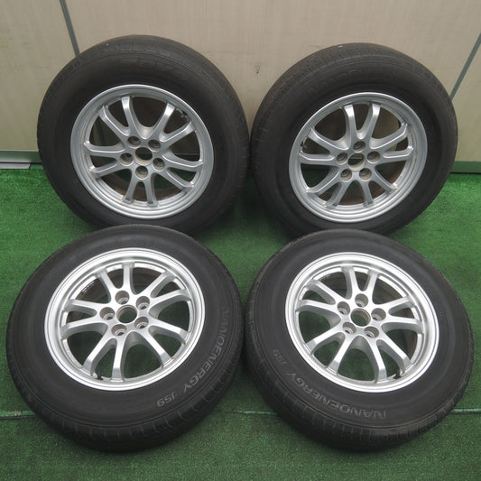 [送料無料]バリ溝！8.5分★トヨタ 50系 プリウス 純正 195/65R15 トーヨー ナノエナジー J59 15インチ PCD100/5H★3103004SYノ