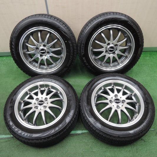 *送料無料*バリ溝！22年！9.5分★スタッドレス 185/60R15 ブリヂストン ブリザック VRX2 PIAA ヴィクトリア D-75 15インチ PCD100/4H★4011907NJス