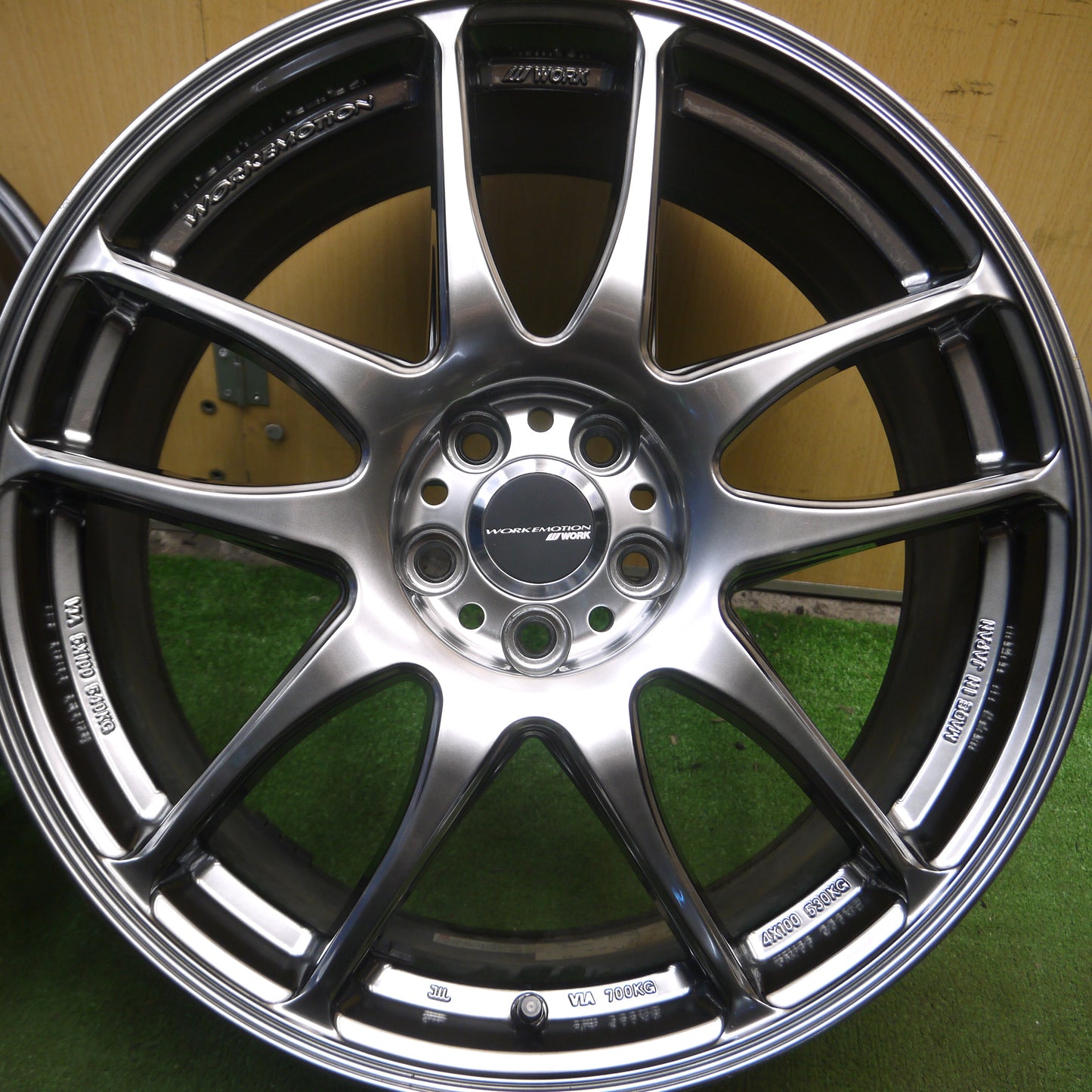 *送料無料*キレイ★WORK EMOTION Kiwami EMT-KWM ホイール 18インチ 18×7.5JJ PCD100/5H ワーク エモーション 極★4012309Hホ