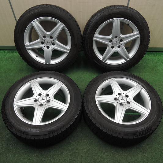 *送料無料*バリ溝！キレイ！9.5分★ベンツ等 AGA 215/60R17 スタッドレス ダンロップ ウインターマックス WM02 17インチ PCD112/5H★3121806TNス