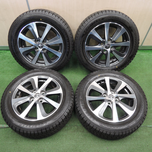 *送料無料*バリ溝！21年！9.5分★トヨタ アクア 純正 185/60R15 スタッドレス グッドイヤー アイスナビ8 15インチ PCD100/4H★3121407NJス