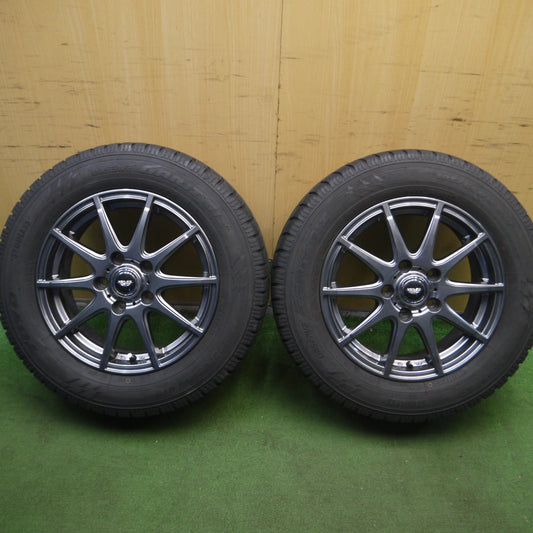 *送料無料* バリ溝！21年！キレイ！8.5分★スタッドレス 195/65R15 トーヨー オブザーブ ガリット GIZ VEILER 15インチ PCD114.3/5H★4022703Hス