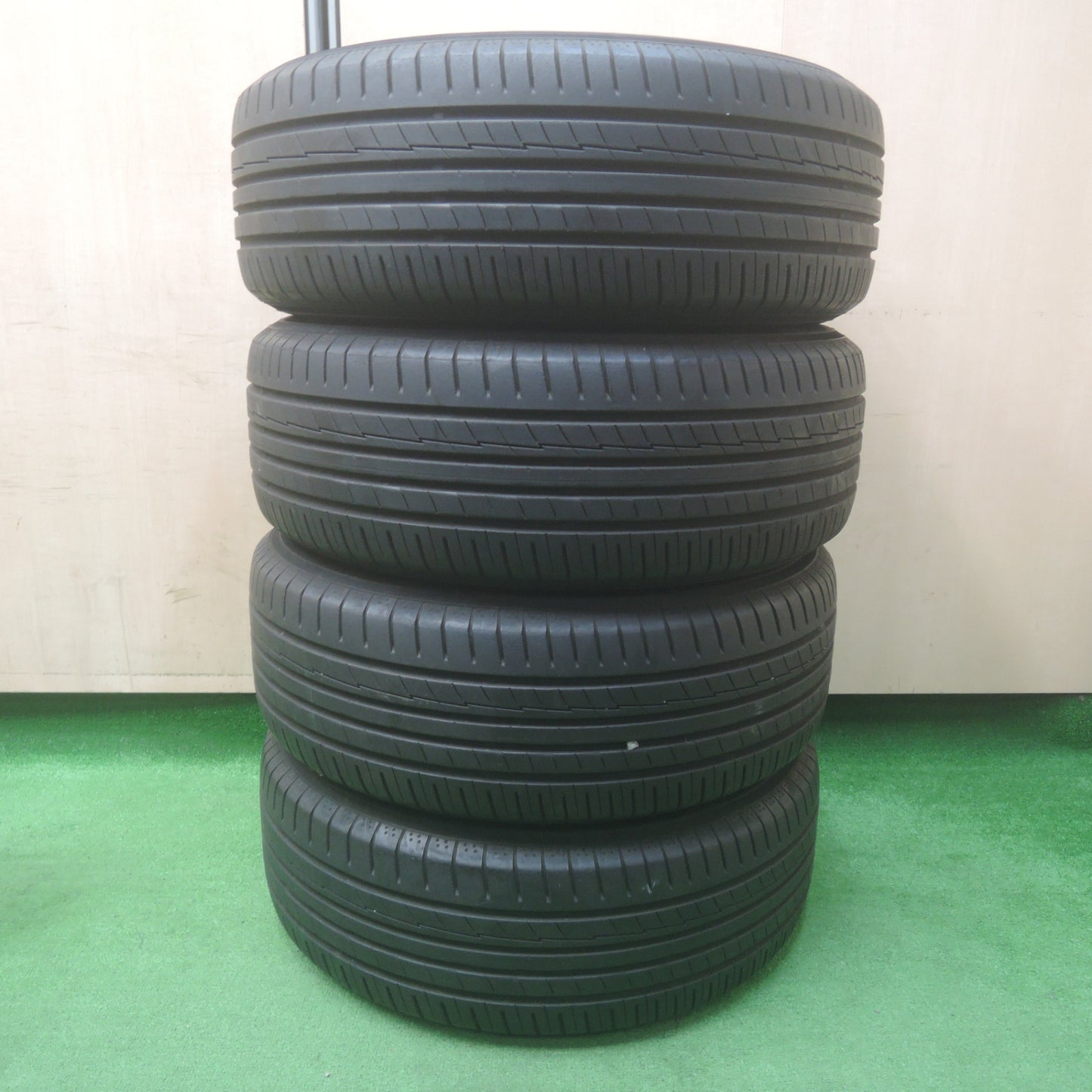 *送料無料* バリ溝！キレイ！8.5分★トヨタ マークX 純正 215/60R16 ヨコハマ BluEarth-A 16インチ PCD114.3/5H★4022108SYノ